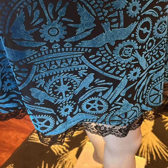 # 259. Burnout velvet, mini dress - Picture 15 of 16